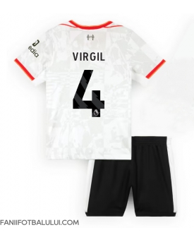 Liverpool Virgil van Dijk #4 Echipament de Fotbal Replică 2024-25 Copii Treilea (+ Șorturi)